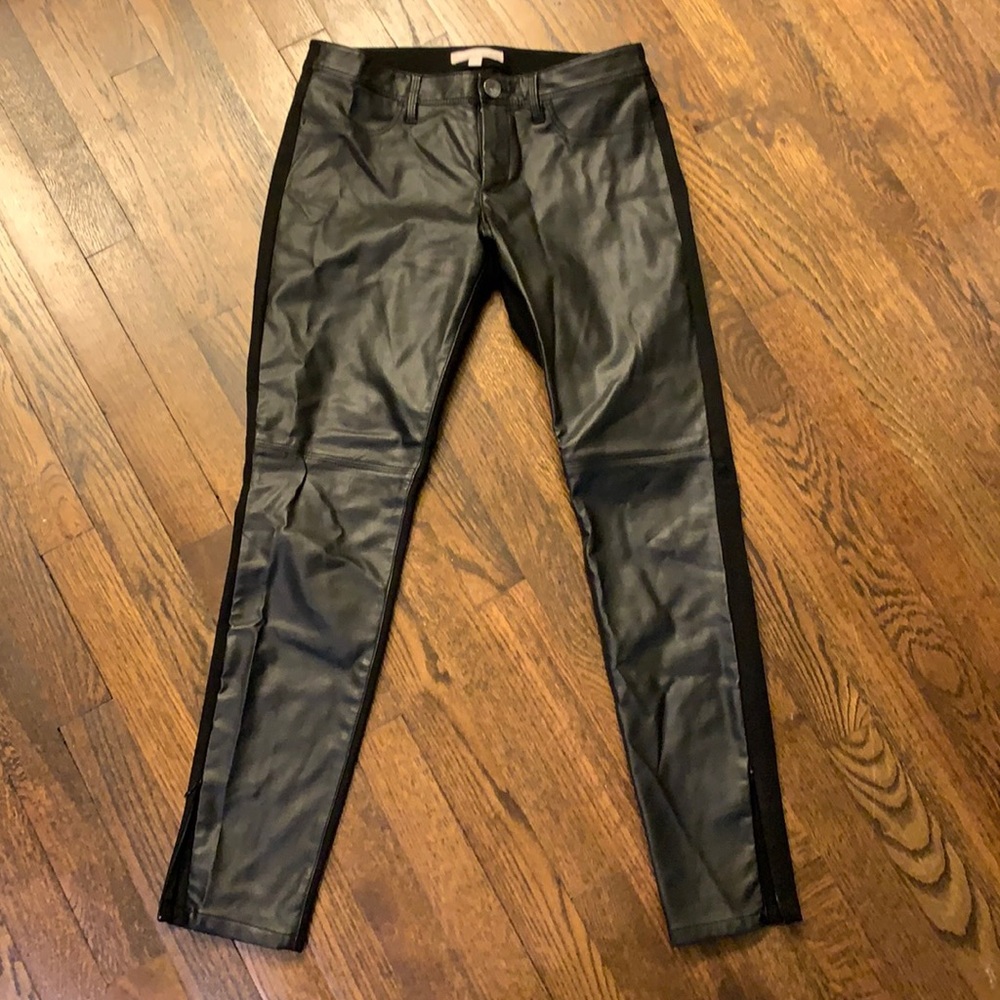 Banana republic half leather pants